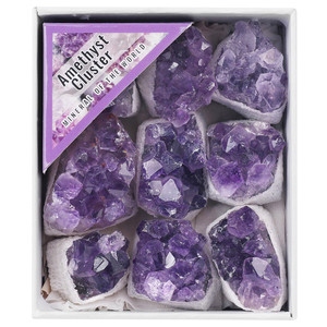 Cluster di <span class=keywords><strong>Ametista</strong></span> Naturale Premium A+ Pietra Grezza Non Lucidata Esemplare Minerale Piccola Confezione Regalo - Product Image 6