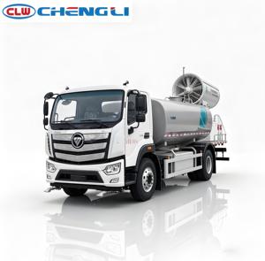 Camión rociador de agua con cañón antiniebla 4x2 personalizado, vehículo de alta eficiencia para la supresión de polvo y desodorización en sitios de construcción - Product Image 1