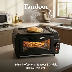 <span class=keywords><strong>Forno</strong></span> Tandoor Elettrico Compatto <span class=keywords><strong>in</strong></span> Acciaio Inox da 15L di Qualità Export con Protezione dal Surriscaldamento per la Cottura di Paratha, Pancake e Pizza Indiani - Product Image 5