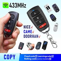 Télécommande universelle de remplacement pour porte de garage et portail électrique 433,92 MHz
