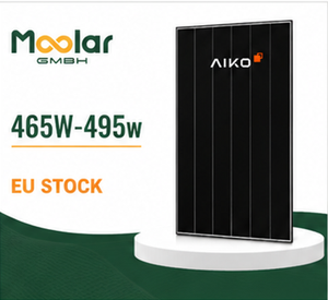 แผงโซลาร์เซลล์ AIKO All Black 465W-495W โมโนคริสตัลไลน์ เซลล์ 182 มม. มีสินค้าใน EU - Product Image 1