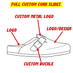 Sandalias de zuecos personalizadas de ante genuino, diamantes de lujo, zuecos personalizados, zapatillas Beige para caminar al aire libre, zapatillas <span class=keywords><strong>Birken</strong></span> - Product Image 5