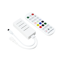 Pengontrol Lampu LED Pixel Ws2811 yang Dapat Diatur Alamatnya, Remote IR 24 Tombol, Tuya Wifi Mini Smart Life APP, DC5-24V