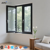 Puertas y Ventanas Resistentes a Huracanes AMJ, Ventanas Abatibles, Ventanas de Doble y Triple Panel, Ventanas Corredizas de Aluminio con Rotura de Puente Térmico para Casas