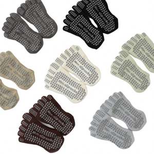 Factory Custom Medium-length Yoga Socks for Women Professional Anti-slip Five-finger Socks Specifically Designed for <b>Pilates</b> - Product Image 1