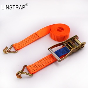 Liniu 2 inch Ratchet dây đeo Ratchet hàng hó<span class=keywords><strong>a</strong></span> <span class=keywords><strong>tensioner</strong></span> lashing vành đai nhôm xử lý Ratchet Tie xuống dây đeo với đôi J móc - Product Image 6