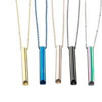 Nouveau Collier Tendance en Acier Titane, Chaîne à Maillons, Anti-Stress, Respiration Consciente, Unisexe, Idéal Cadeau