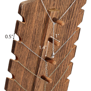 Support de collier en bois en gros, présentoir à bijoux personnalisé pour le rangement et l'organisation dans le salon - Product Image 3