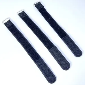 可重复使用的紧固包装带电缆扎带织带橡胶可调matel扣防滑脂电池钩环带