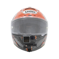 Kit de fixation mentonnière pour casque intégral de moto avec bras d'extension réglables pour GoPro Insta360 DJI Osmo Action