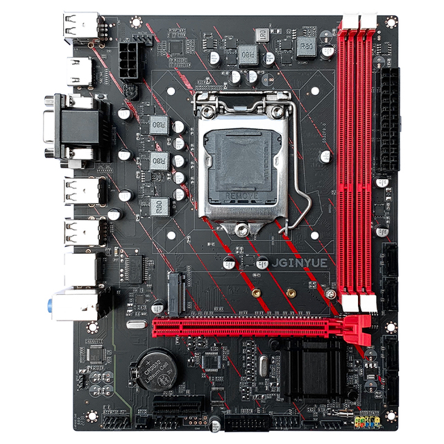 New JGINYUE H61 LGA 1155 M-ATX H61M-G Intel Motherboard Support I3 I5 I7 E3 V2 CPU DDR3 1333/1600MHz 16GB RAM SATA USB2.0 VGA