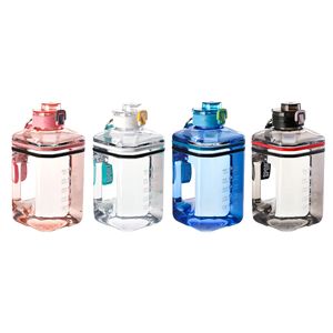 Square Sports Water Bottle 2.2L Large Capacity Direct Drink Wide Mouth With Carrying Rope For Fitness And Jumping - Product Image 5