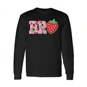 Bro Brother Of The Berry - Camiseta familiar de manga larga con diseño de fresa para cumpleaños - Product Image 2
