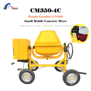 เครื่องผสมปูนซีเมนต์ขนาดเล็กแบบพกพาสำหรับโรงงาน ใช้เครื่องยนต์ดีเซล 350 ลิตร สำหรับฟาร์ม มอเตอร์ 6 แรงม้า ความเร็ว 5 เมตร/ชั่วโมง ประสิทธิภาพสูง - Product Image 6