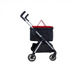 Mamago 605-3 4-wiel aluminiumlegering opvouwbare lichtgewicht waterdichte wasbare draagbare comfortabele honden- en kattenwagen voor vliegtuigen - Product Image 2