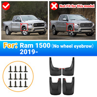 Einfach zu Installierende Schmutzfänger für Dodge Ram 1500 2019-2026 Kunststoff-Spritzschutz Ohne Bohren Montierbar Spezifische Autoteile