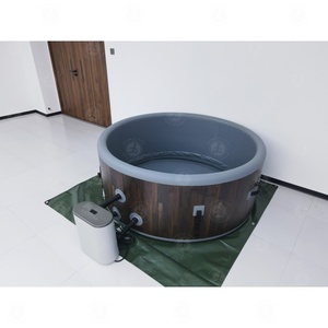 2025 nouveau design grand bain à remous <span class=keywords><strong>gonflable</strong></span>, 6 personnes avec système d'eau salée et télécommande, piscine <span class=keywords><strong>spa</strong></span> extérieure - Product Image 4