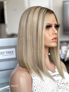 วิกผมสั้นแบบบ๊อบลูกไม้ด้านหน้า2025ขี้อายมีปมฟอกสีสำหรับผมมนุษย์ชาวรัสเซียโปร่งแสง - Product Image 3