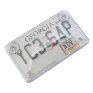 Jutien Customized American plastic motorcycle cover license plate frame transparent license plate frame cover