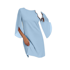 Vestidos de Chifón Sólido para Mujer, Estilo De Maison, Personalizados, para Oficina, Primavera, Elegantes, Dulces, para Fiesta, Tallas 8-20, con Mangas con Volantes - Product Image 3