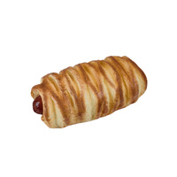 Modèle de tranche de pain grillé simulé en PU, accessoire de décoration pour pâtisserie, pièce de présentation décorative, accessoire de cinéma et de télévision, 2,5 cm d'épaisseur, fait main