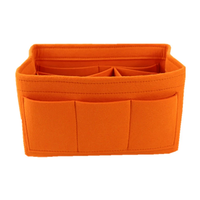 Pochette de rangement pour maquillage en feutre doux avec fermeture éclair sécurisée