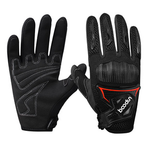 Gants de moto Bodin, gants de conduite tout-terrain pour hommes, à doigts entiers, antidérapants, respirants, en maille - Product Image 1