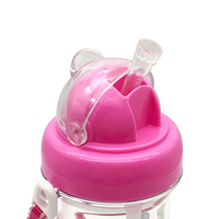 Bouteille d'eau en plastique dépoli sans BPA pour le sport et l'école, personnalisable avec logo, idéale pour l'eau bouillante