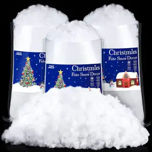 Christmas Artificial Snow Fluffy Snow Fiber for Snow Blanket, Christmas Tree Decoration, Holiday and Winter Displays