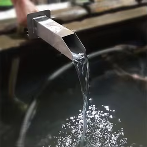 Argent 40mm <span class=keywords><strong>Jardin</strong></span> Piscine En Acier Inoxydable Cascade <span class=keywords><strong>Murale</strong></span> En Acier Inoxydable Lame D'eau Cascade Piscine <span class=keywords><strong>Fontaine</strong></span> <span class=keywords><strong>Jardin</strong></span> - Product Image 4