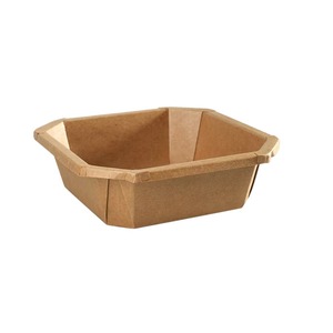 Ensemble de barquettes alimentaires en papier kraft personnalisables, contenants jetables de qualité alimentaire pour salades, déjeuners et plats à emporter, couleurs personnalisables - Product Image 2