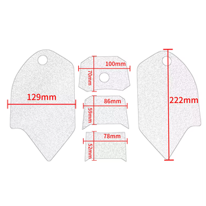 Almohadilla protectora para tanque de gasolina de motocicleta XXUN, pegatina para tanque de combustible para Honda CB650F <span class=keywords><strong>CB</strong></span> <span class=keywords><strong>650F</strong></span> 2014-2018, calcomanía decorativa - Product Image 4