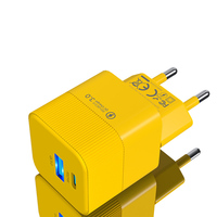 Vente en gros d'usine, chargeur rapide USB C 25W GaN, adaptateur secteur PD QC3.0 pour iPhone, Samsung, Xiaomi, prise EU US UK, OEM ODM