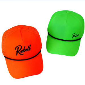 Gorra de béisbol deportiva promocional impermeable de poliéster de 5 paneles con logotipo bordado personalizado y malla - Product Image 5