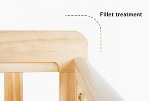 Armoire multifonctionnelle 4 en 1 en bois pour lit de bébé Sac de rangement suspendu pour couches Organisateur de berceau - Product Image 4