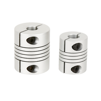 Couplage d'arbre flexible D20 L25 5x8mm 5x5mm |   Coupleur de moteur en alliage d'aluminium résistant à la corrosion pour imprimante 3D axe Z 100 Nm