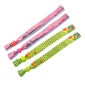 Music Festival Printed Bracelet Hotel Entrance Fabric Wrist Bands Wristbands