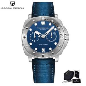 2024 Fashion PAGANI 1767 Fashion <b>Clock</b> <b>Hands</b> Man Luminous Waterproof Nylon Strap Watch for Man Automatic Mechanical Watches Male - Product Image 1