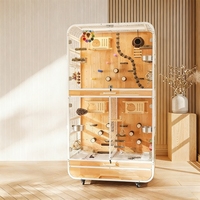 Cage à oiseaux en bois écologique pour grand pigeon d'angle et perroquet avec boîte d'emballage Vente de maison d'oiseau
