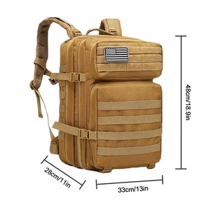 Mochila de caza táctica multifuncional para Exteriores de Gran capacidad de 45 L, paquete de 3 días de viaje para acampar y hacer senderismo - Product Image 6