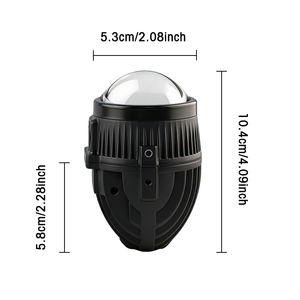 Projecteur de phare antibrouillard LED pour voiture de 2,0 pouces, lentille de projecteur, faisceau haut et bas, <span class=keywords><strong>tricolore</strong></span> 6500K 3000K 4300K L-30Watts H-40Watts, supports pour Toyota/Honda - Product Image 5