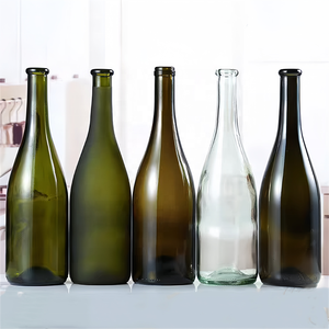 Cork Finish Burgundy Shape Wine <strong>Bottle</strong> <strong>187ml</strong> 375ml 500ml 750ml Whisky <strong>Champagne</strong> Glass <strong>Bottle</strong> - Product Image 5
