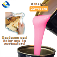 Échantillon gratuit caoutchouc liquide en silicone RTV 2 pour jouets en résine, moules pour luminaires artisanaux, fabrication de caoutchouc en silicone pour le moulage