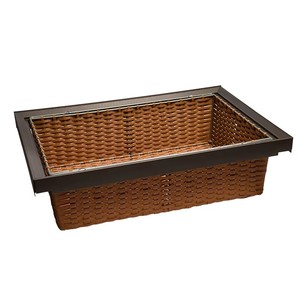 Sheenway Manufacturer Modern Home Furniture Pull-Out Rattan <b>Basket</b> Organizer Clothing Storage <b>Basket</b> - Product Image 1