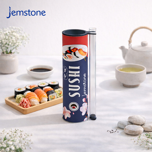Vente d'usine, tube en papier pour emballage de sushi, cylindre rigide en carton, doublure en aluminium, portable, qualité alimentaire - Product Image 3