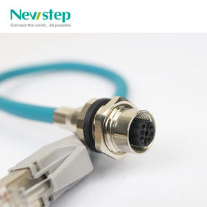 Conector M12 <span class=keywords><strong>de</strong></span> 4 Pines con Código A a Conector Ethernet <span class=keywords><strong>RJ45</strong></span>, <span class=keywords><strong>Cable</strong></span> Profinet CAT5e, Ethernet Industrial Ethercat - Product Image 6