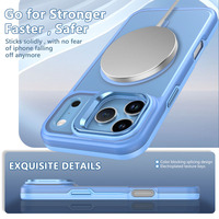 Funda Magnética 2 en 1 para Teléfono, con Protección Total y Soporte para Cámara, de TPU y PC con Tacto de Piel, para iPhone 18 17 16 15 Plus Pro Max