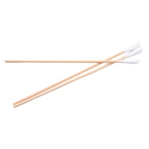Paquete de 5 hisopos de algodón no estériles de 15 cm en bolsa de papel y plástico; hisopos de algodón desechables de madera para el cuidado de heridas. - Product Image 5
