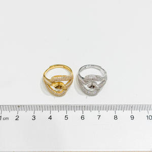 Anillo de Plata S925 con Soporte para Cuentas Redondas de 12-13 mm, Accesorios de Perlas para Hacer Joyas, 1994 - Product Image 4