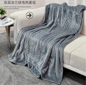Couverture Électrique King Size Tricotée Polaire Thermique Chauffante Jeté Nature Chaud Chaud Hiver Lavable pour <span class=keywords><strong>Lit</strong></span> - Product Image 1